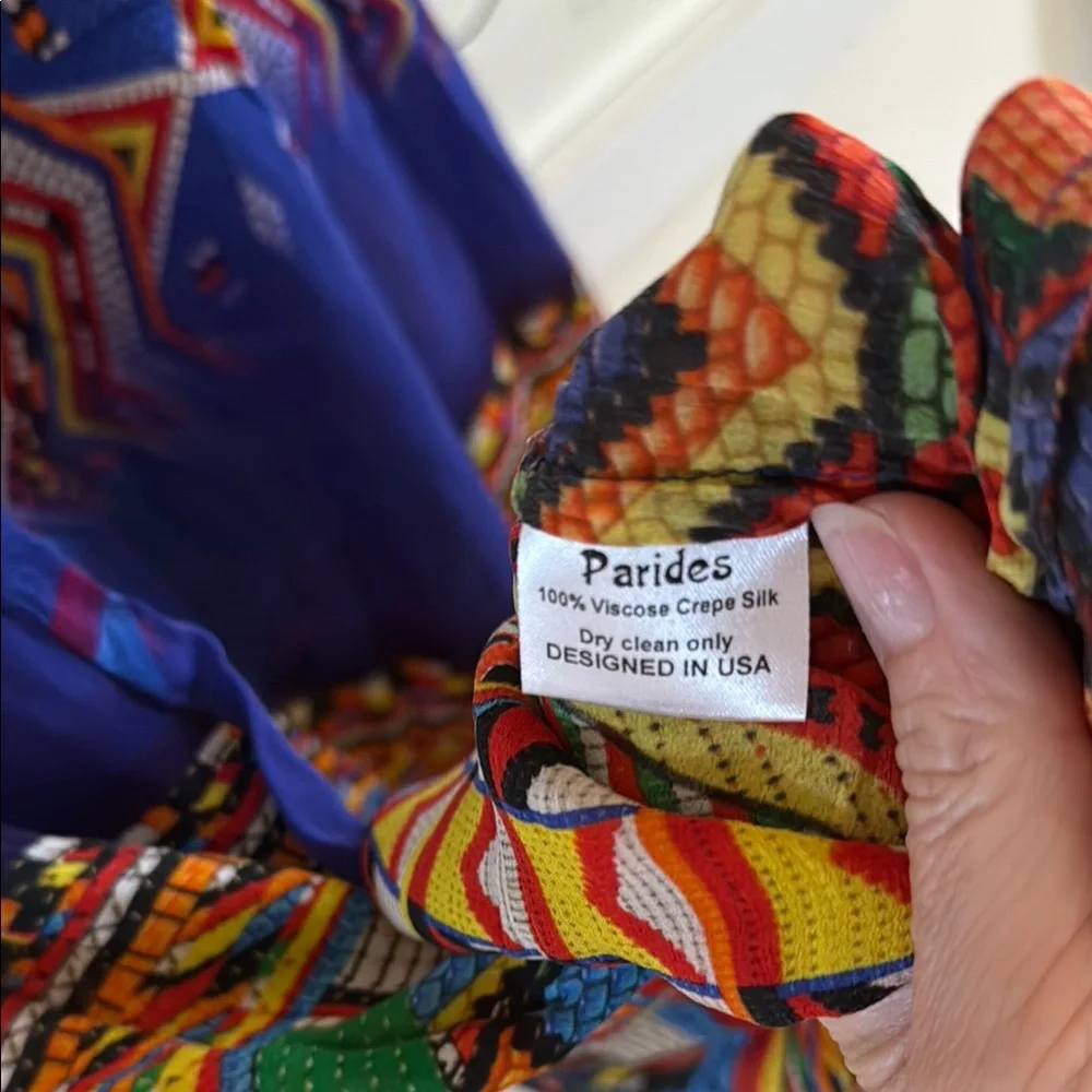 Multicolor Geometric Maxi Dress - Picture 3 of 5